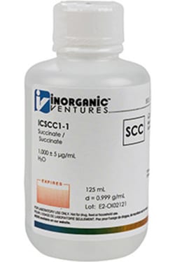 Inorganic Ventures 1000µg/mL SUCCINATE 125mL