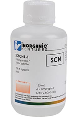Inorganic Ventures 1000µg/mL THIOCYANATE 125mL