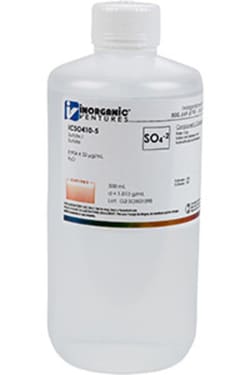 Inorganic Ventures 10 000µg/mL SULFATE 500mL, Quantity: Each of 1