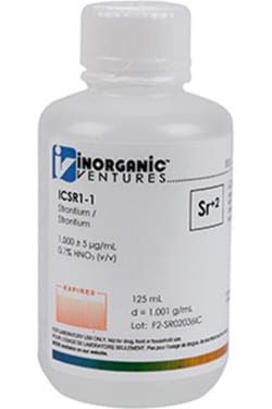 Inorganic Ventures 1000µg/mL STRONTIUM 125mL