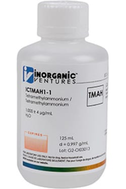 Inorganic Ventures 1000µg/mL TMAH 125mL