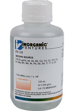 Inorganic Ventures QCPLUS QC SOLUTION 19 125mL (Inorganic Ventures), Quantity: