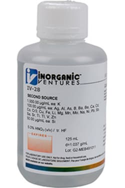 Inorganic Ventures QCPLUS QC SOLUTION 28 125mL (Inorganic Ventures), Quantity: