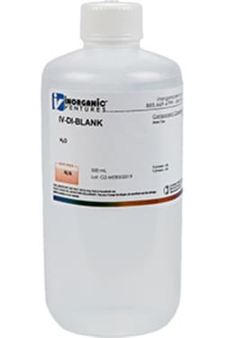 Inorganic Ventures Deionized Water Blank, Quantity: Each of 1