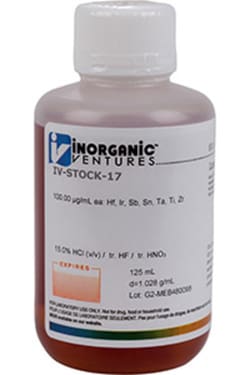 Inorganic Ventures CATION CALIBRATION STD 2 125m, Quantity: Each of 1