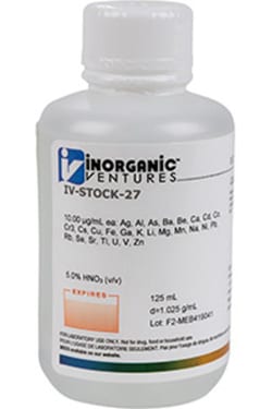 Inorganic Ventures ICP CALIBRATION STD 27 125mL (Inorganic Ventures), Quantity: