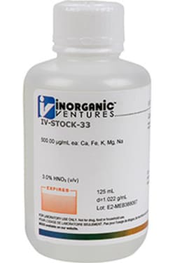 Inorganic Ventures ICP MS CALIBRATION STD 125mL (Inorganic Ventures), Quantity: