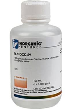 Inorganic Ventures ANION CALIBRATION STANDARD 12, Quantity: Each of 1