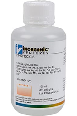 Inorganic Ventures ICP MS CALIBRATION STD 6 125m