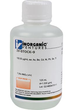 Inorganic Ventures ICP CAL STD TOXIC ELEMENTS 125, Quantity: Each of 1