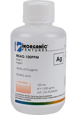 Inorganic Ventures&nbsp;100µg/mL SILVER 125mL