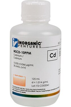 Inorganic Ventures 10µg/mL CADMIUM 125mL, Quantity: Each of 1