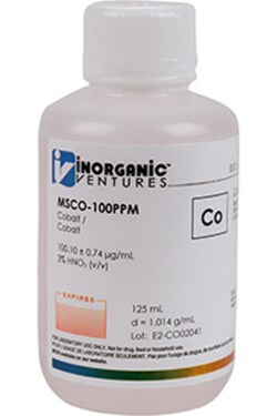 Inorganic Ventures 100µg/mL COBALT 125mL, Quantity: Each of 1