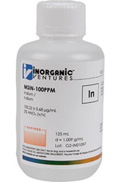 Inorganic Ventures 100µg/mL INDIUM 125mL