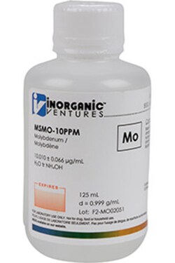 Inorganic Ventures 10µg/mL MOLYBDENUM 125mL, Quantity: Each of 1