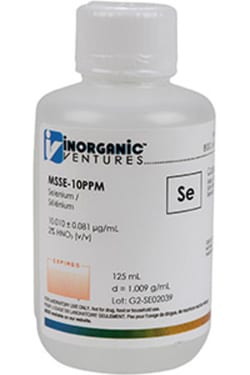 Inorganic Ventures 10µg/mL SELENIUM 125mL