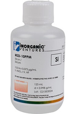 Inorganic Ventures 10µg/mL SILICON 125mL, Quantity: Each of 1