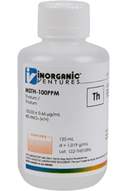 Inorganic Ventures&nbsp;100µg/mL THORIUM 125mL