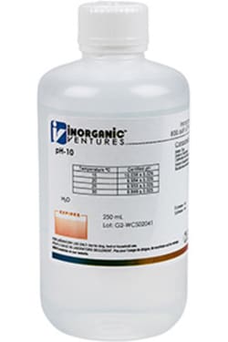 Inorganic Ventures pH 10 CALIBRATION STD 250mL, Quantity: Each of 1