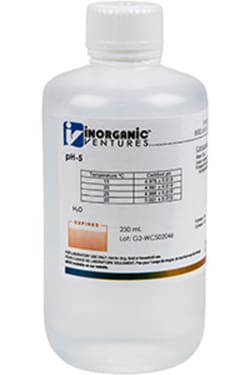 Inorganic Ventures pH 5 CALIBRATION STD 250mL, Quantity: Each of 1