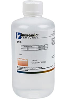 Inorganic Ventures pH 8 CALIBRATION STD 250mL, Quantity: Each of 1