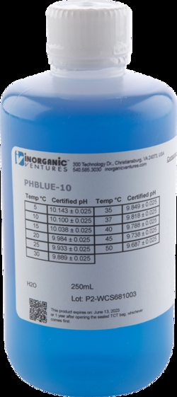 Inorganic Ventures&nbsp;pH 10 BLUE CALIBRATION STD 25