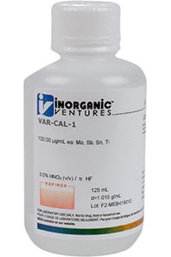 Inorganic Ventures&nbsp;VARIAN CAL STANDARD 1 125mL