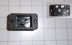 Thermo Scientific Relay Enclosure Power Inlet, 16/20A Male, Quantity: Each