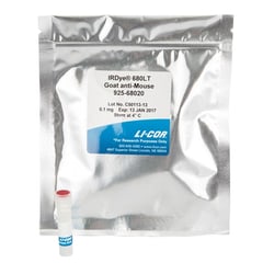 LICOR IRDye 680LT Goat anti-Mouse IgG Secondary Antibody (0.1 mg), Quantity:
