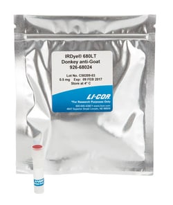 LICOR&nbsp;IRDye 680LT Donkey anti-Goat IgG Secondary Antibody (0.5 mg)
