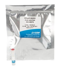 LI COR BIOTECH LLC IRDye 680RD Goat anti-Rat IgG Secondary Antibody (0.5