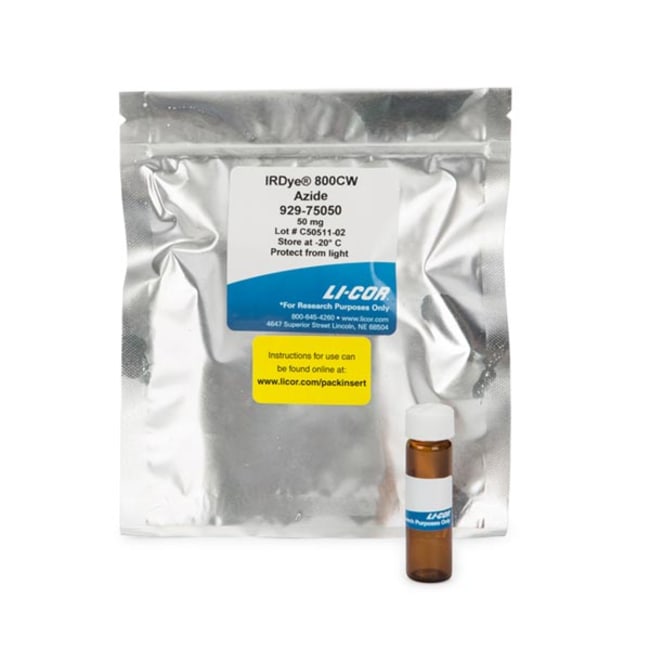 LICOR IRDye 800CW Azide Infrared Dye (50 mg), Quantity Each of 1