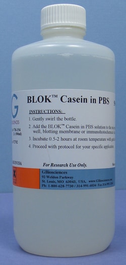 G-Biosciences BLOK CASEIN IN TBS [1%], 2 X 500ML, Quantity: Each of 1