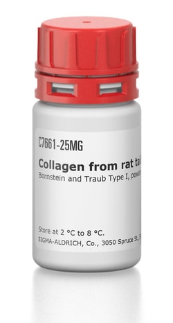 Sigma Aldrich Fine Chemicals Biosciences Collagen from rat tail | 9007-34-5 | MFCD00130825 | 25mg