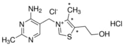 Sigma Aldrich Fine Chemicals Biosciences&nbsp;Thiamine hydrochloride BioReagent, suitable for cell culture, suitable for insect cell culture, suitable for plant cell culture | 67-03-8 | MFCD00012780 | 100g