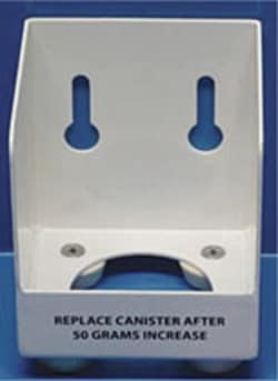 Braintree Scientific Vertical Canister Holder, wall mountable, FC-A included,