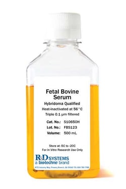 R Fetal Bovine Serum - Hybridoma Qualified, Heat Inactivated, Quantity: