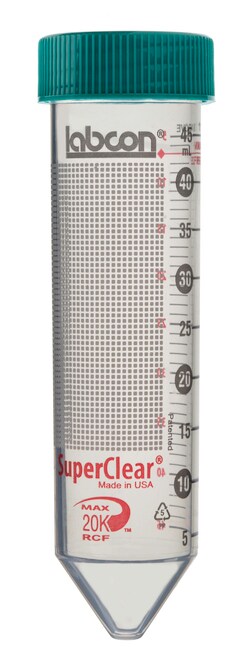Labcon North America 50mL SuperClear Centrifuge Tubes, 25 per Rack