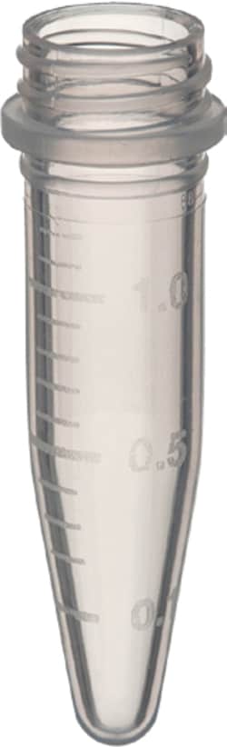Labcon North America&nbsp;SuperClear 1.5mL Screw Cap Microcentrifuge Tubes with Caps, Sterile