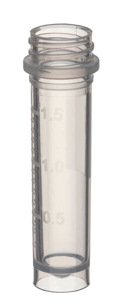 Labcon North America&nbsp;SuperClear 2.0mL Freestanding Screw Cap Microcentrifuge Tubes with Caps, Sterile