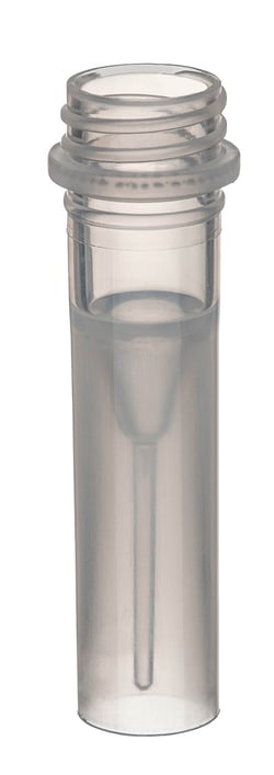 Labcon North America SuperClear 0.5mL Freestanding Screw Cap Microcentrifuge Tubes with Caps, Sterile