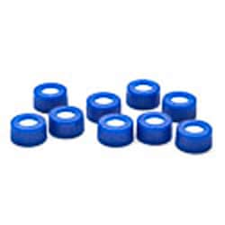 Leap PAL Parts Cap Blue Screw 9mm Septa Pre-slit PTFE/Silicone, 100 Pack