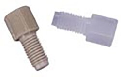 Trajan Scientific&nbsp;VICI Valco Plug, Cheminert, PEEK, 1/4-28, can be used to Close Off an unused Port in a 1/4-28 Valve or Manifold, 5 Pack