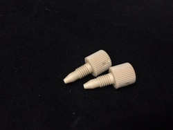 Trajan Scientific&nbsp;Idex One-Piece Fingertight, Natural,  10-32 Coned, for 1/16