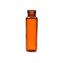 Trajan Scientific&nbsp;La-Pha-Pack , Vial, Headspace, Screw, 20mL, 23x75mm, Amber, Round bottom, Quantity Case of 1000. Made in Germany.
