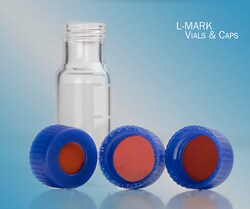 Trajan Scientific&nbsp;SCREW CAP, PP, BLUE, RED PTFE/