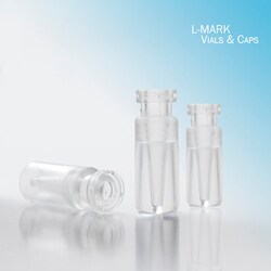 Trajan Scientific&nbsp;L-MARK Brand, Vial, 11mm, Snap, 300uL, TPX, 12x32mm, 100 Pack