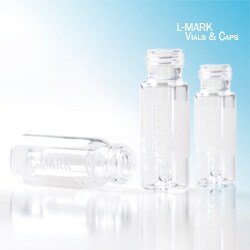 Trajan Scientific&nbsp;L-MARK Brand Vial Screw Clear 2.0mL 300 l Fused Insert, 12x32mm