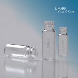 Leap PAL Parts L-MARK Brand, Vial, Screw, 10-425, 2mL, Clear,12x32mm, Silanized,