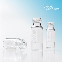 Leap PAL Parts L-MARK Brand  Vial Screw 10-425 Clear 12x32mm With marking panel, 100 Pack